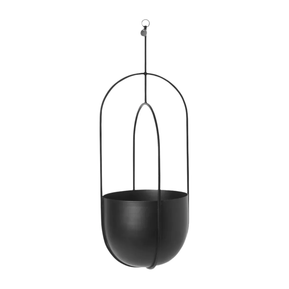Závěsný květináč HANGING DECO POT černý