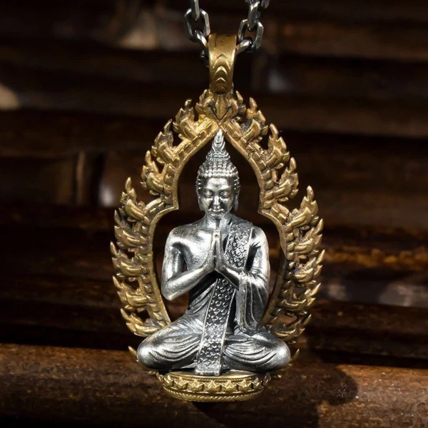 Buddhistický meditační náhrdelník