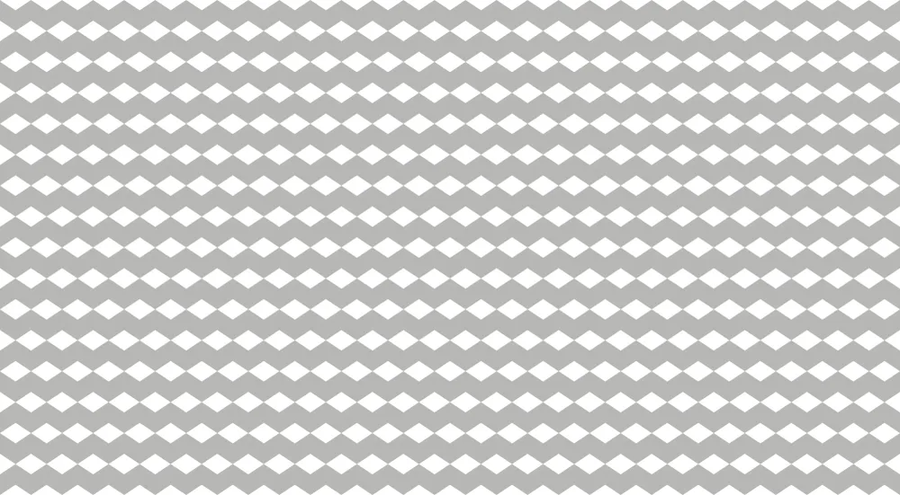 Papier de parede quarto bebê | Padrão de losangos cinza e branco
