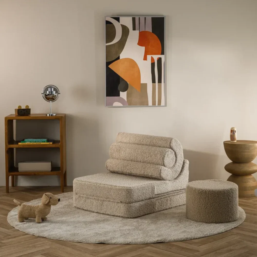 Wigiwama Baby multifunkční puf Flipster Biscuit