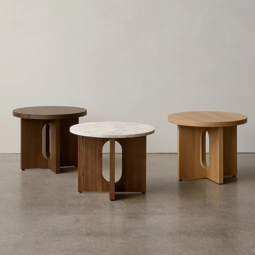 Odkládací stolek Androgyne Ø50, Walnut